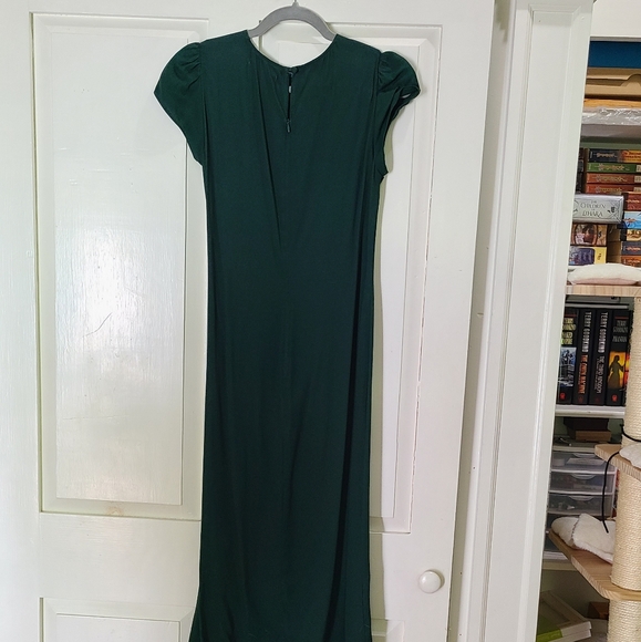 REFORMATION Frasier Dress in Forest, 6P - Picture 5 of 7